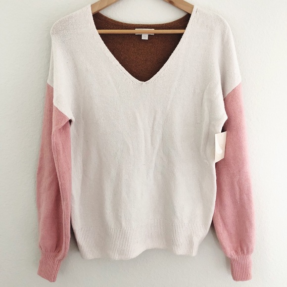 14th & Union Sweaters - 14th & Union V-Neck Color block Sweater